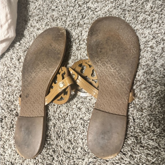 Tory Burch Brown Logo Sandals - Picture 3 of 5